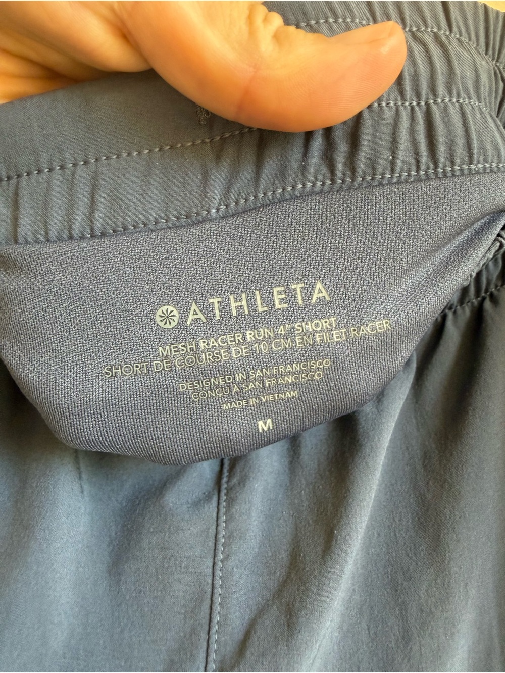 Athleta Mesh Racer Run Short 4" - Picture 4 of 6